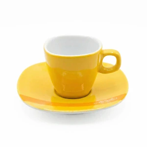 LIMITOVANÁ NABÍDKA - Šálek s podšálkem Alfredo espresso žlutý