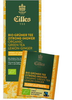 EILLES TEE BIO & FAIRTRADE - zelený čaj - citron a zázvor,  CZ-BIO-001